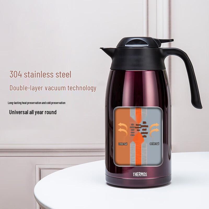 Thermos Vacuum Insulated Stainless Steel Pot
