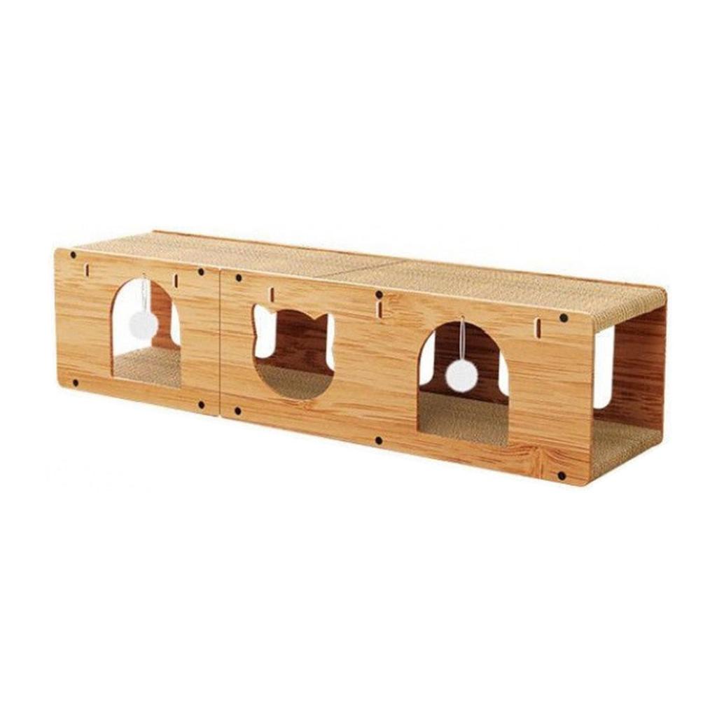 Tunnel with Scratch Pad And Interactive Ball for Home Cats