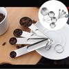 8Pcs Scaled Kitchen Measuring Spoon Set Stainless Steel Baking Tools Cooking