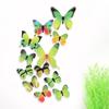 Wedding Ornament Folding Wings Single Layer 3D Decals Wall Art PVC Mural Butterly Wall Sticker