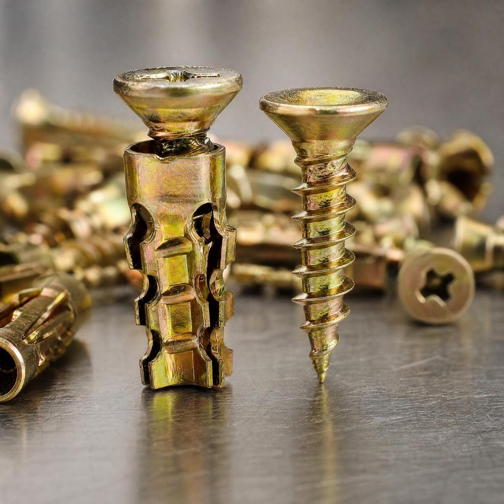 200 Pieces Metal Expansion Wall Anchors Expanding Hardware Fasteners