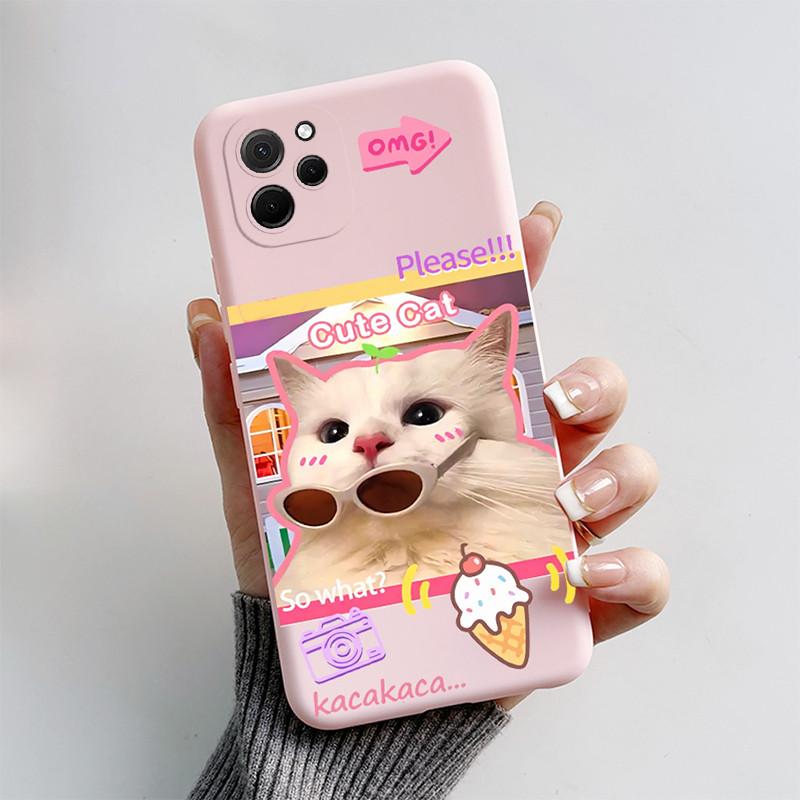 For Huawei nova Y61 Case Huawei nova Y61 Cover EVE-LX9N EVE-LX3 Phone case Cute Cat Cartoon Puppy Dog Soft Shockproof Back Cover