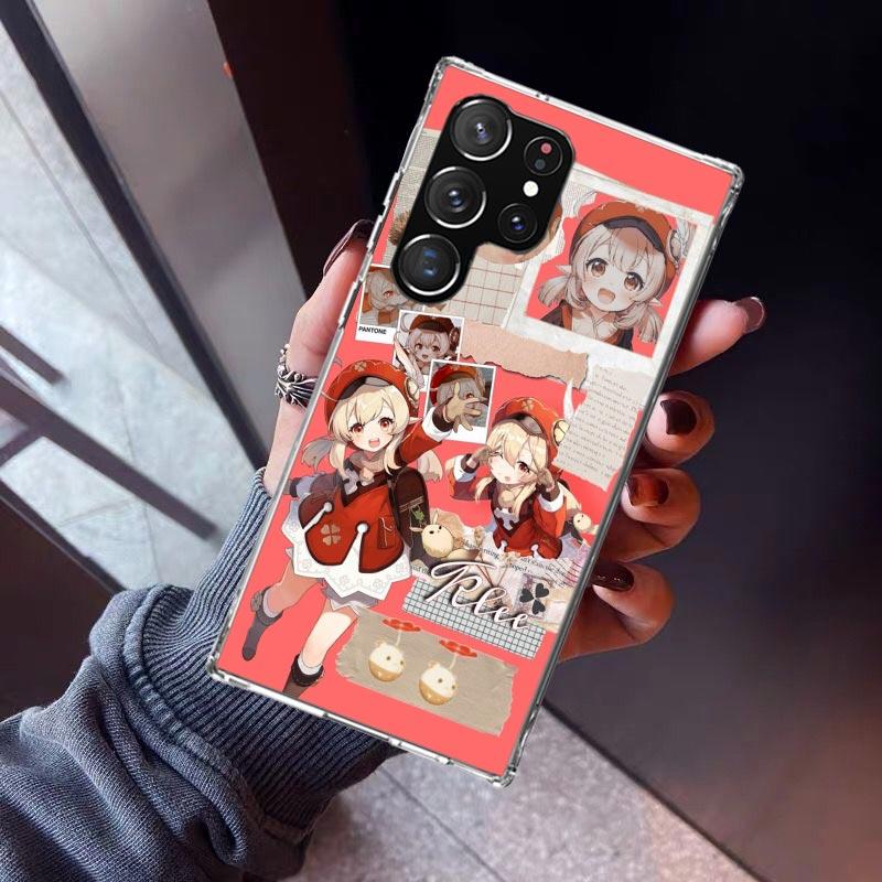 Genshin Impact Klee Phone Case For Samsung Galaxy S26 S25 Edge S24 S23 Ultra S22 Plus S21 S20 FE Soft TPU Back Cover Funda Galax