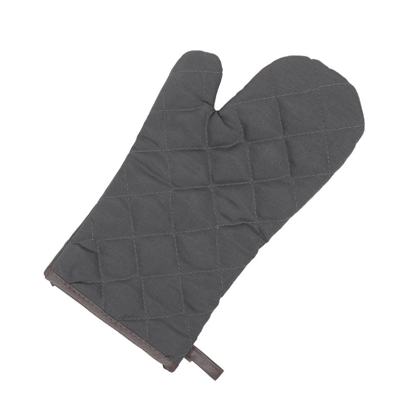 1PC Heat Resistant Oven Mitts Kitchen Gloves Microwave Safe Long Anti Scalding Cloth Mittens For Cooking Baking Solid Color Protective Gear