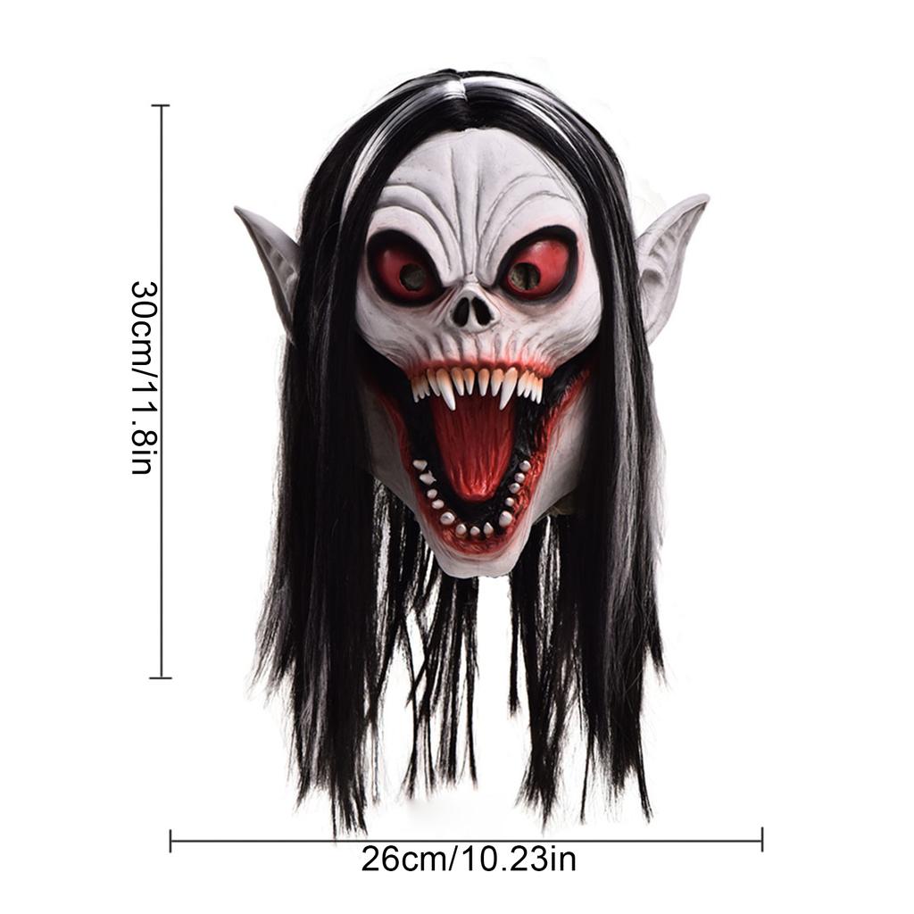 Scary Vampire Mask Latex Spooky Gothic Vampire Face Mask for Masquerade Party Gifts Costume Parties Carnival