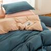 Fashion Polyester Solid Color Sheet Duvet Cover Set Single Double Bed Size Skin Friendly Machine Washable