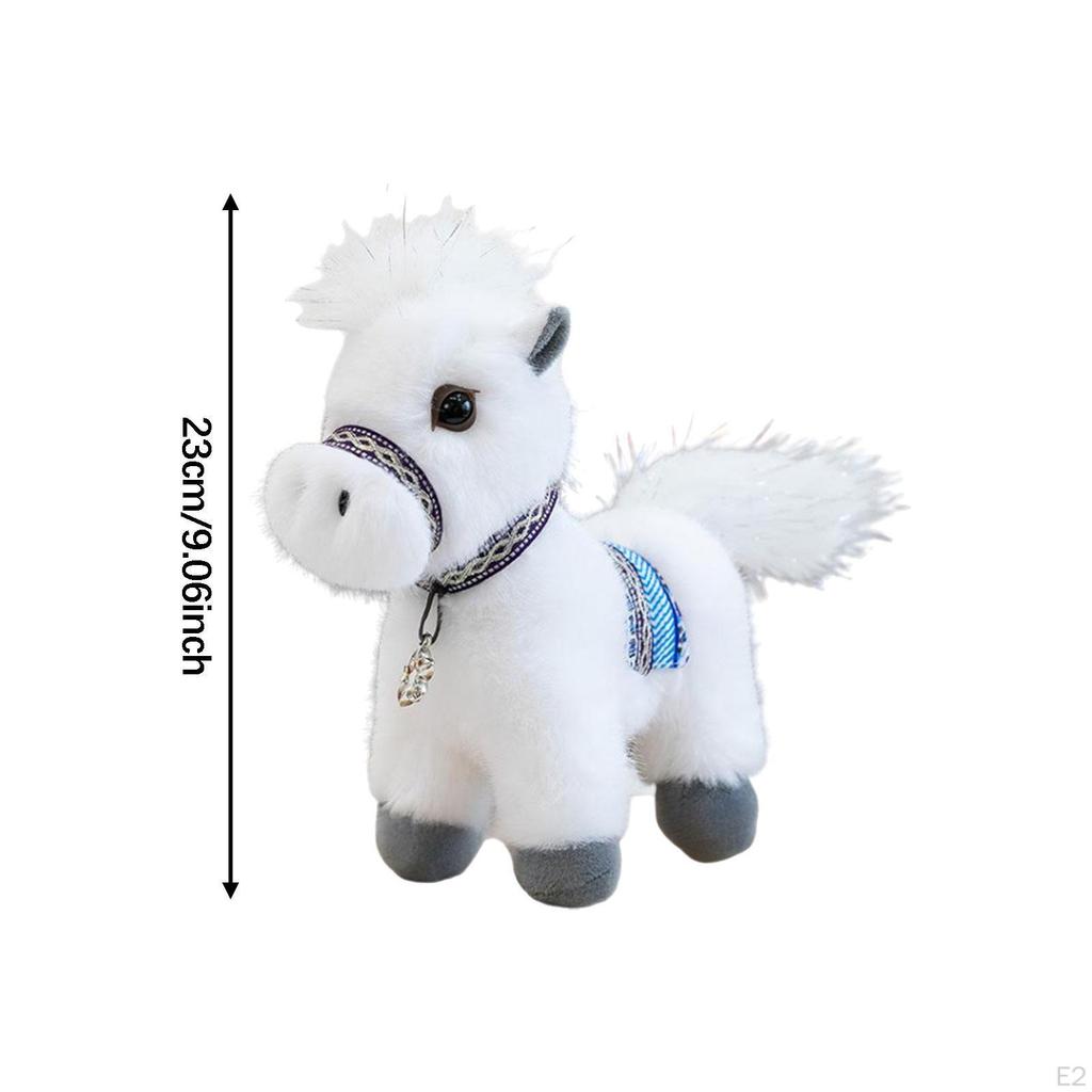 Horse Cuddly Toy Rag Doll Collectible Made of Durable . A Special Keepsake for Children's Rooms,