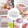 Fleischbehälter für den Kühlschrank, Speck, Mittagessen, Fleisch, stapelbare Frischhalteboxen mit Deckel, BPA-freie Behälter zur Essenszubereitung