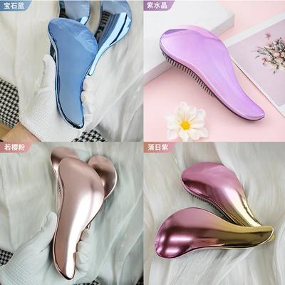 Antistatische Massage Haarborstel Klitten Ontwarren Douche Massage Haarborstel Kam Salon Haarstyling Tool Magische Handgreep Kam