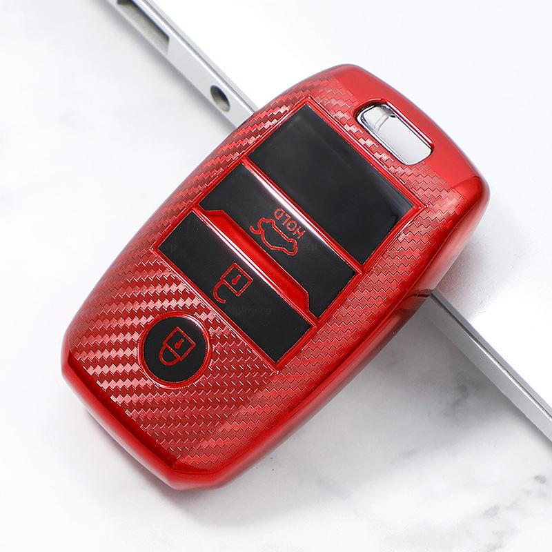 Carcasa de husă pentru chei de mașină cu model de carbon pentru KIA Rio Rio5 Sportage Ceed Cerato K3 KX3 K4 K5 Cerato Sorento Optima Cerato Picanto
