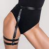 2 Pezzi Set di Cinture Imbracature Complete alla Moda da Donna, Imbracatura da Petto Gotica, Imbracatura da Coscia Punk, Cintura per Outfit da Rave da Donna.