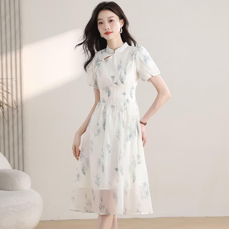 La Chapelle New Chinese Elegant Cheongsam Dress M