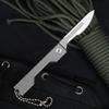Titanium Alloy Folding Knife Scalpel Quick-Replace Pocket Knives Keychain EDC Gadgets Unboxing Cutter with 10pcs Blades EDC