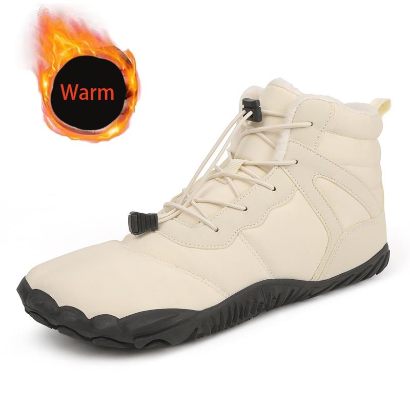 

Зимние женские ботинки 2025 Женские Мужские Водонепроницаемые Босиком Ботильоны Теплые Меховые Кроссовки Уличная Обувь для Ходьбы/Альпинизма Босиком 40