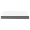 Bed Mattress with Mattress Light Grey 140 x 190 cm Fabric