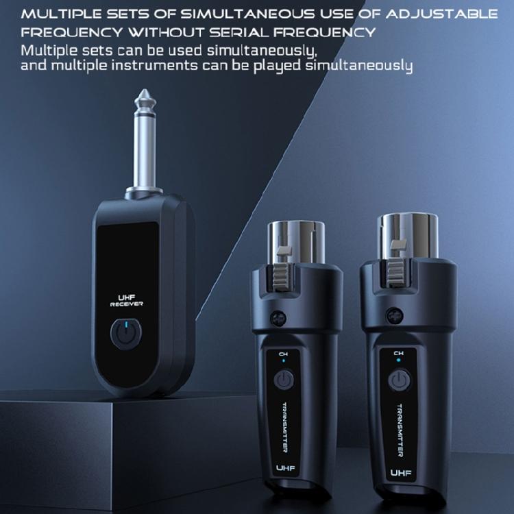 Flexible Wireless Microphone System Transmitter Receiver For Dynamic Microphones Perfect For Live Performances