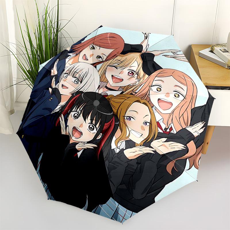 

1pc Outdoor Umbrella with Anime Characters | Automatic Opening & Closing | Portable Tri-Fold Design | 8-Rib Iron Frame | Perfect Gift for Fans, T