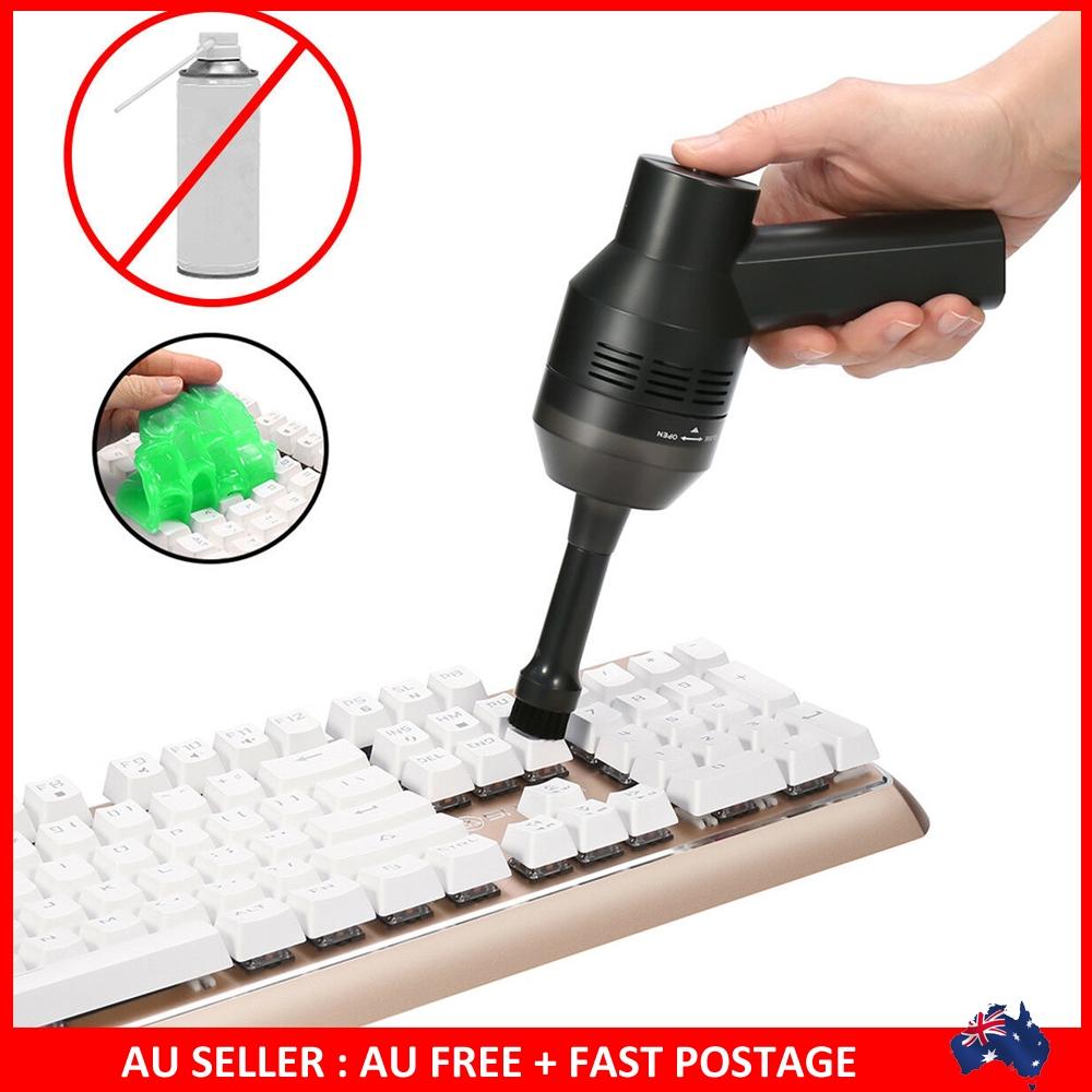 USB Keyboard Cordless Vacuum Cleaner Computer Cleaners Rechargeable with Cleaning Gel Auto for Car Laptop PC Piano Dust