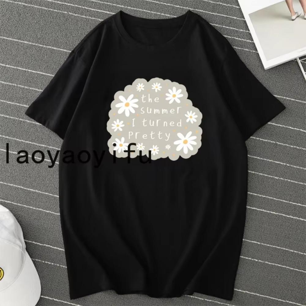 The Summer I Turned Pretty TShirt TV Series Tshirt Vintage Cousins Beach T Shirt Women Graphic T Shirts Summer Casual Tees Top