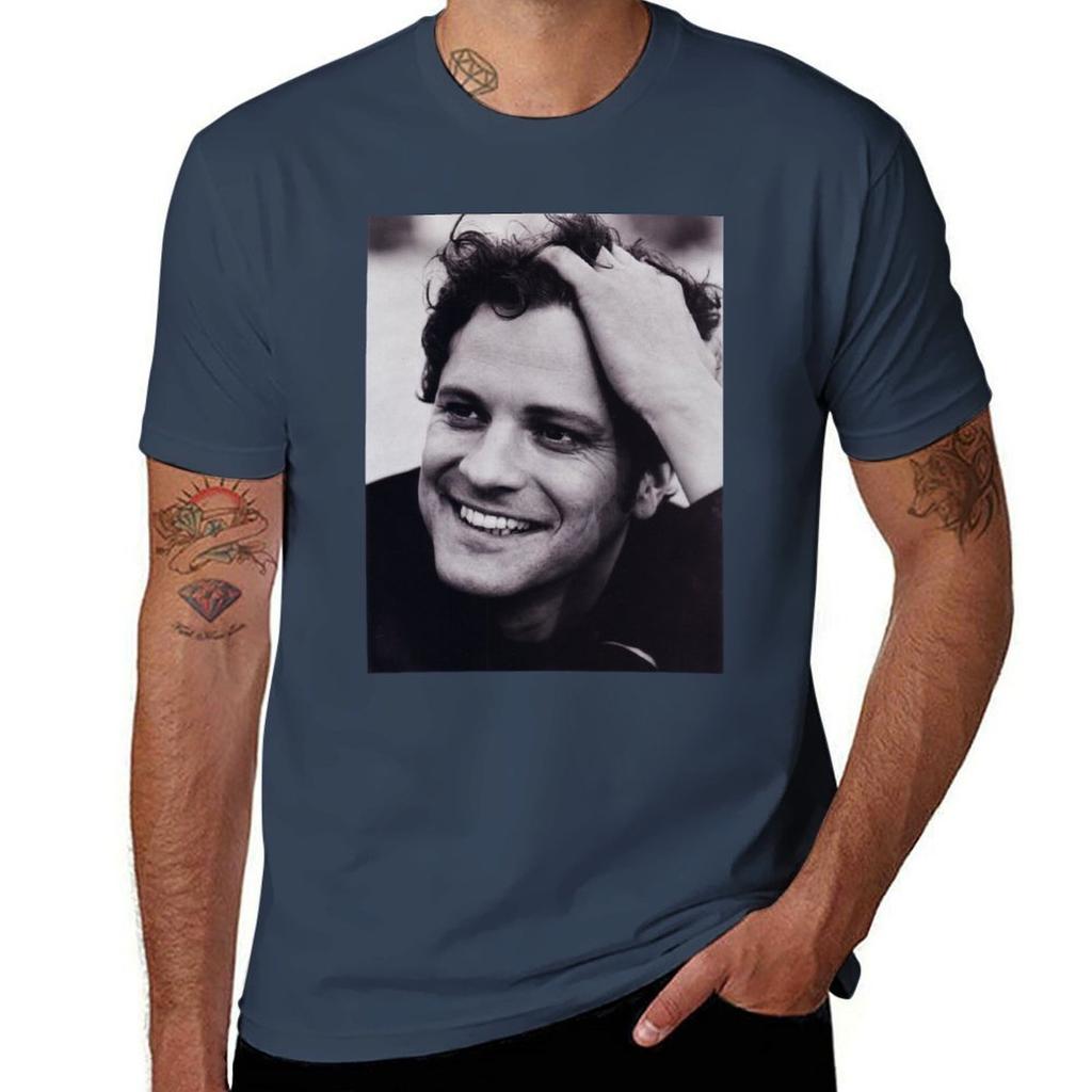 Colin Firth T-Shirt Essential T Shirt T Shirts for Man Pack White T Shirts for Man Cotton Funny T-Shirt