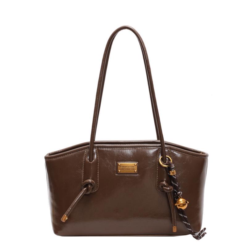 2024 Vielseitiger Pendler mit großer Kapazität: Französische Retro Damen Winter Schultertasche