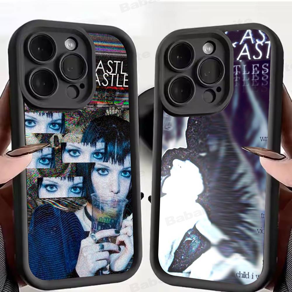 Electronic Band Crystal Castles Phone Case For IPhone 17 16 15 14 13 12 11 Pro Max Plus Silicone Shockproof Case
