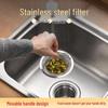 Stainless Steel Sink Mesh Filter for Residue, Vegetables, and Anti-Clogging Dishwashing.