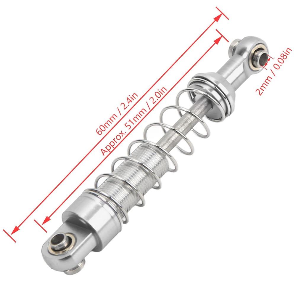 4Pcs Metal Shock Absorber Damper For WPL C14 C24 C34 MN D90 D91 D96 D99 RC Car