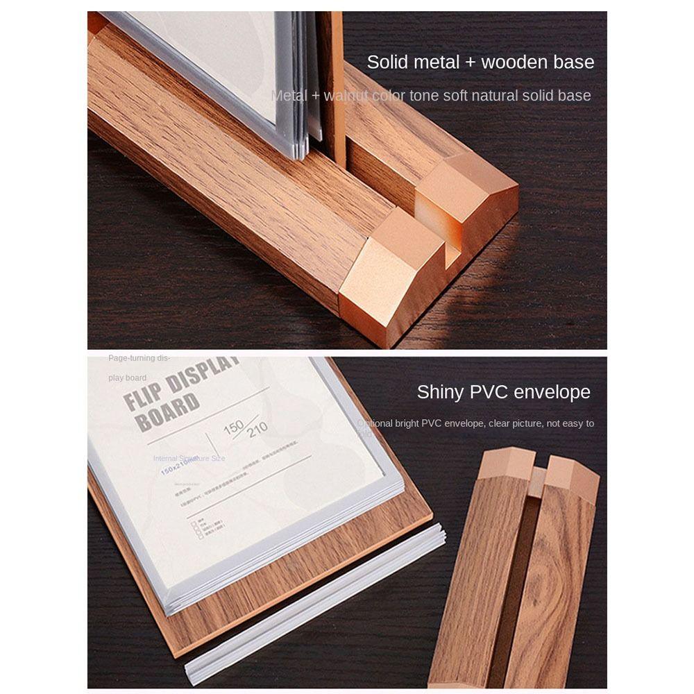 Suport meniu cu pagini multiple cu frunze libere, Suport semn, Stand de afișare, Stand de afișare pentru reclame, Petrecere de cină