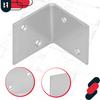 Kotarbau® Carpenter's Square Construction Connector Stainless Steel Galvanized 35 X 35 X 35 Mm Set Of 12 Pcs