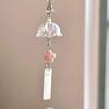 Jellyfish Star Lucky Leaf Wind Chime Keychain & Phone Lanyard Pendant