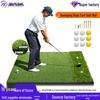 Thickened High-Elastic Double Grass Golf Practice Mat: Wear-Resistant Outdoor Swing Pad