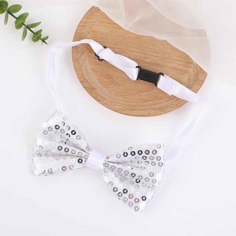 

Kids Sequin Bow Tie With Geometric Design For Gift And Party Decor