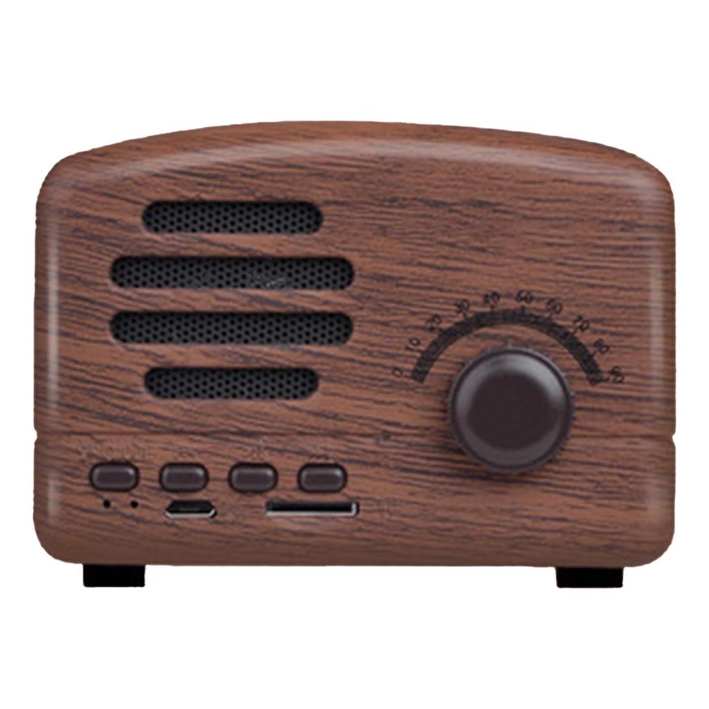 Vintage Bluetooth Speaker Multifunction Innovative Plug In Card Strong Bass Retro Wireless Speaker