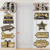 Black Gold Birthday Decor Rose Gold Birthday Party Sign Party Decorations Happy 18th 30th 50th Birthday Party Decorations Signs