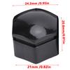 20PCS Lug Nut Covers Black 21mm Inner Hex Plastic Wheel Bolt Dust Caps Auto Hub Bolt Protector Universal for Cars Trucks SUVs