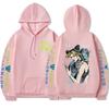 Anime JoJo Bizarre Adventure Stone Ocean Hoodie Jolyne Cujoh Print Hooded Men Women Hoodies Harajuku Streetwear Male Sweatshirt
