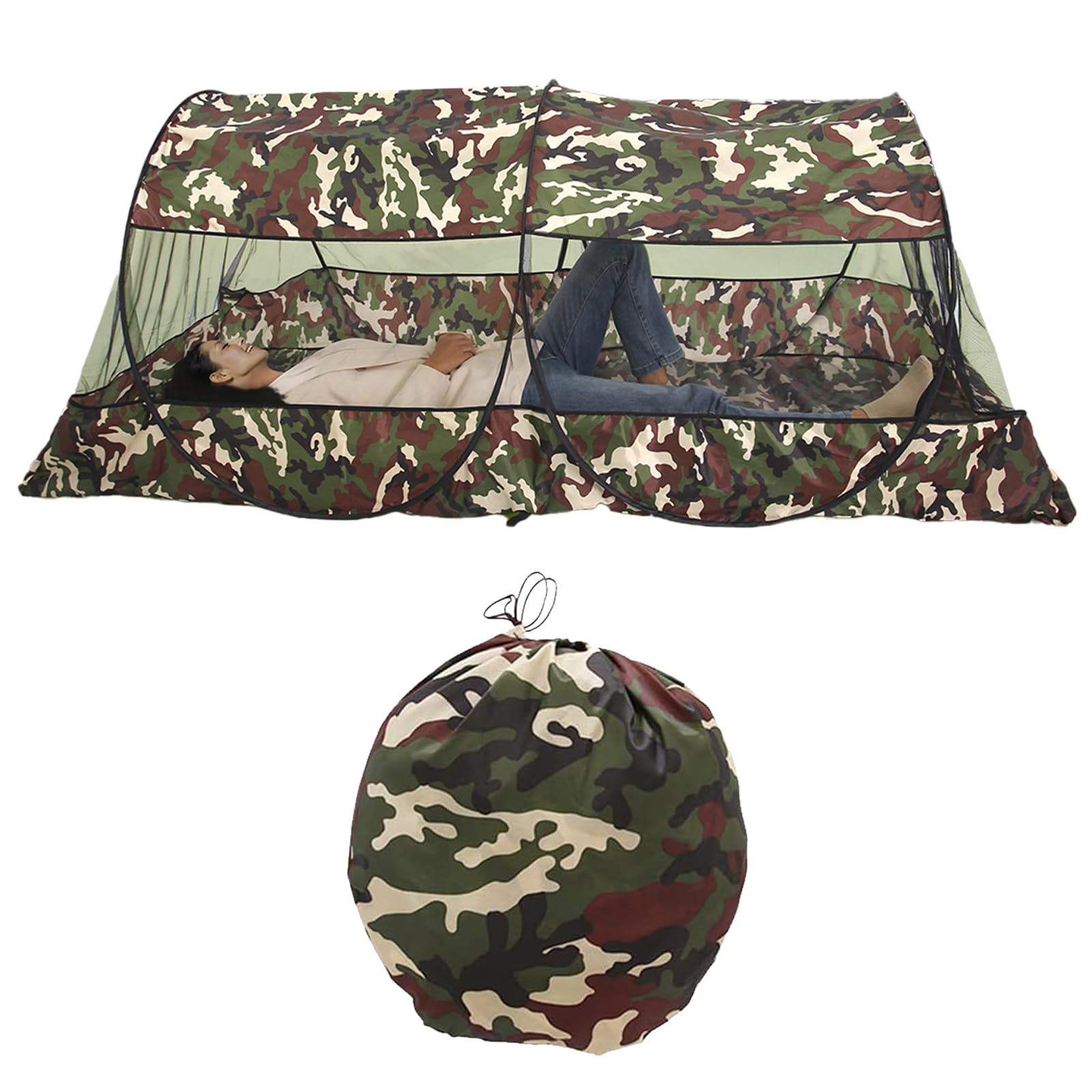 

Москітна сітка для кемпінгу від комарів з комахами, підходить для сну наодинці у спальному мішку під навісом з квітучої сакури, що входить до комплекту Для [ВІДПОЧИНКУ]