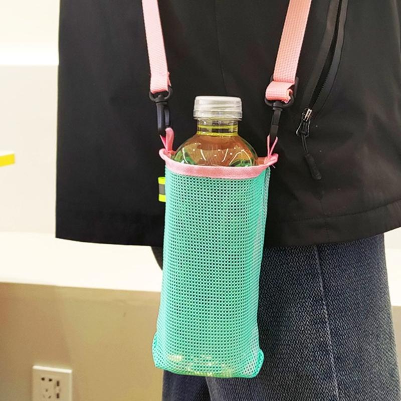 Porte-bouteille d'eau adapté aux enfants Sangle réglable ergonomique Nylon extérieur Manchon pour tasse/boisson Pour usage quotidien Y5GB