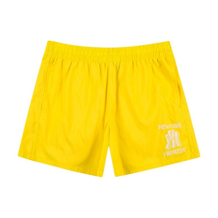New MLB New York Yankees Casual Shorts Women's Yellow 31SMW4131-50D
