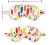 1Pc Printing Imitated Silk Sleeping Mask Eyepatch Eye Cover For Travel Relax Sleeping Aid Eye Patch Shading Eye Mask