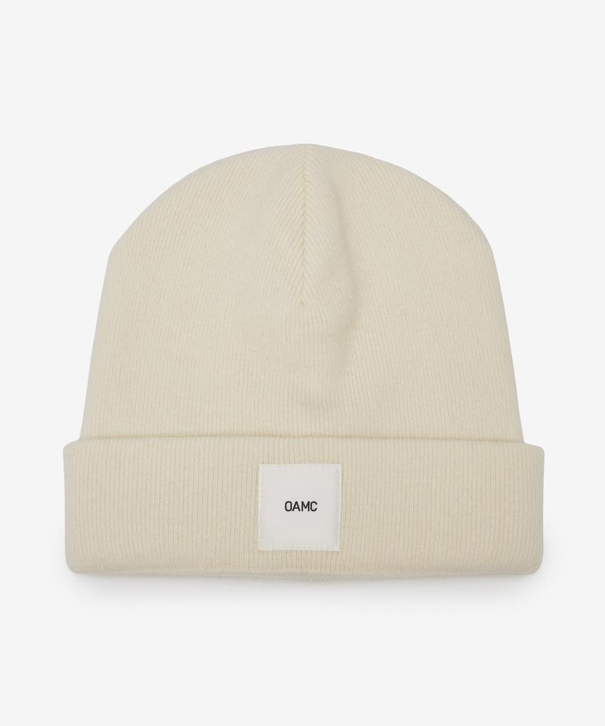 OAMC Fissler Logo Patch Beanie - Natural White / 23A28Oak13Fltoa007108