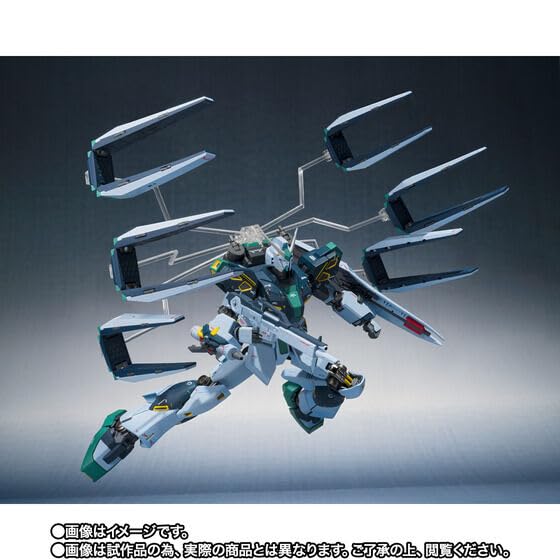 METAL ROBOT Spirits Nu Gundam with Fin Approximately 160mm ABS PVC Painted Movable Figure (Ka Signature) <SIDE MS> Mass-produced (equipped Funnels) &