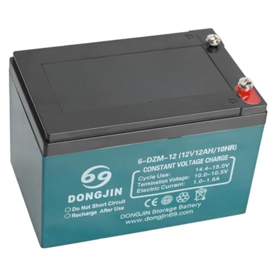 2pcs 6DZM12 6DZM12 12V 12Ah Motorcycle Rechargeable Sealed Lead Acid Battery for 24V Scooter Electric Bike Go Kart ATV UTV Golf