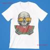 Skull Glasses Melon T Shirt Retro Cool Chill Cartoon S UK Vintage Washed Slightly Casual Unisex Versatile Homme Stretched