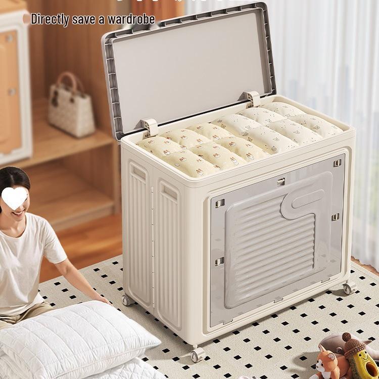 Large Capacity Foldable Clothing Organizer with Wheels