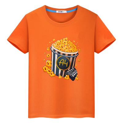 Merch A4 Kuzu baskılı tişört çocuk erkek 10 yaş Üstler %100 Pamuklu Tişörtler Vlad A4 anime Kısa gurur tişörtü y2k tek parça kız kıyafetleri