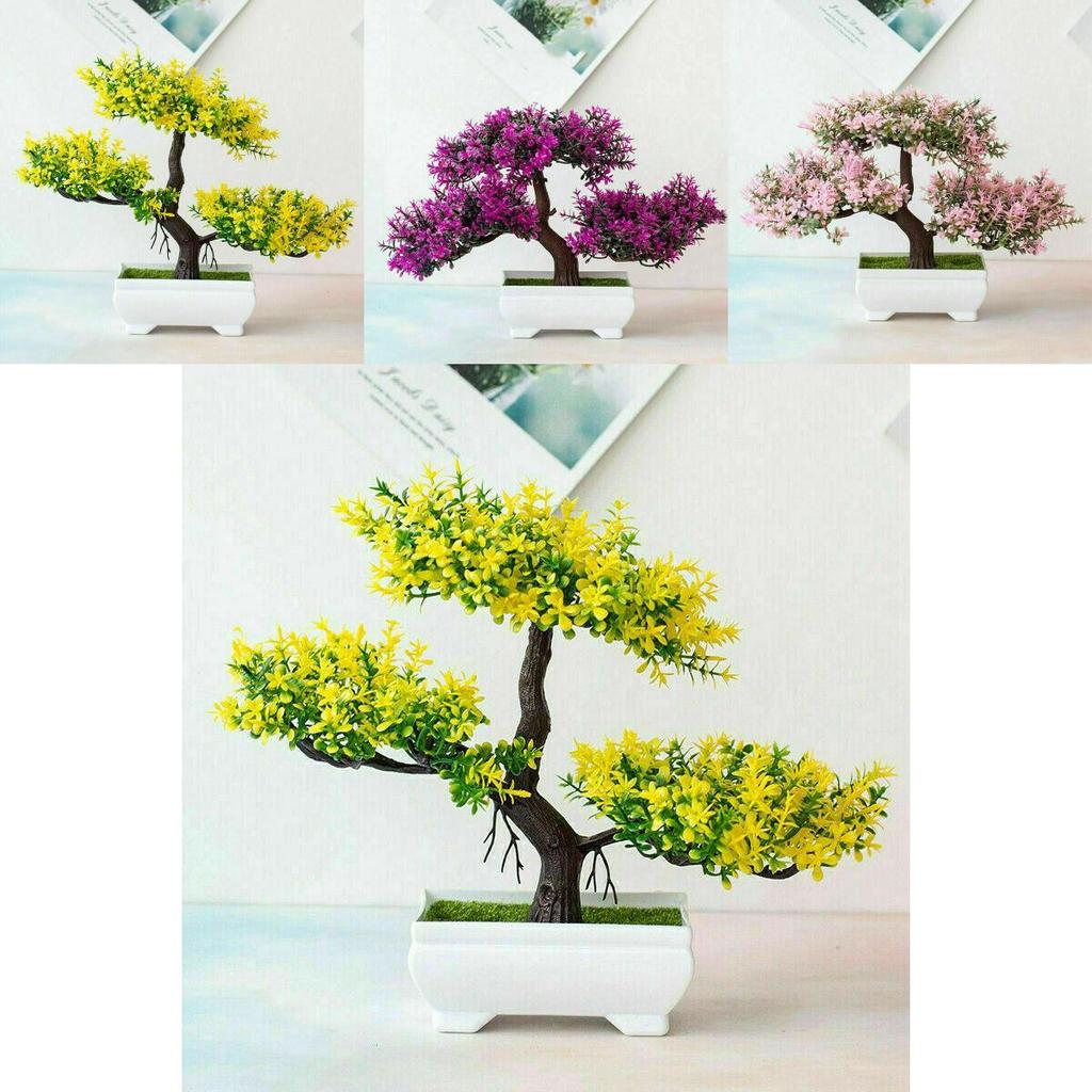 High-quality Realistic Artificial Bonsai Pine Tree Pot Plant For Elegant Home Decor
