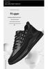 Spring Men's Versatile Crocodile Pattern Leather Sports Shoes - Breathable, Trendy, Douyin-Style