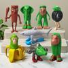 8 pièces Nouveau Tung Tung Sahur Cerveau Italien Bois Bâton Jouets Créatifs Décoration de Bureau Ornements de Collection Poupée Amusante Jouet Cadeau
